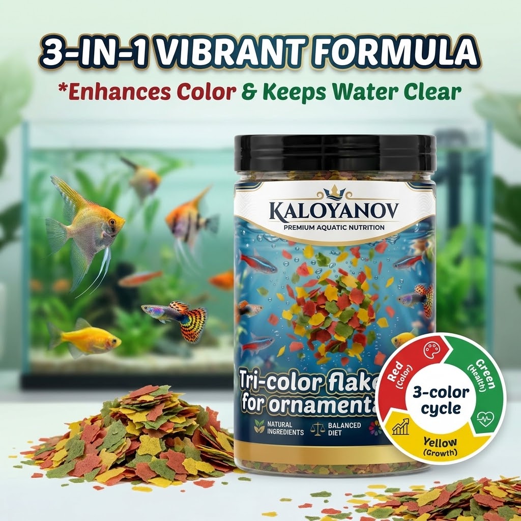 Tetra Food Tropical Flakes - Makanan Ikan Premium 3-Warna, Nutrisi Harian