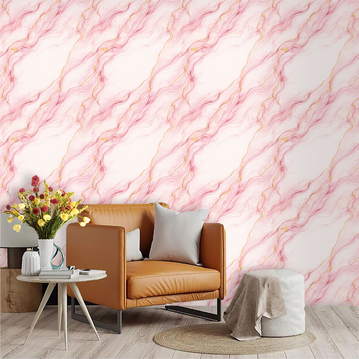 1pc Wallpaper PVC Daur Ulang M - Pvc Panel Background ulasan dan harga