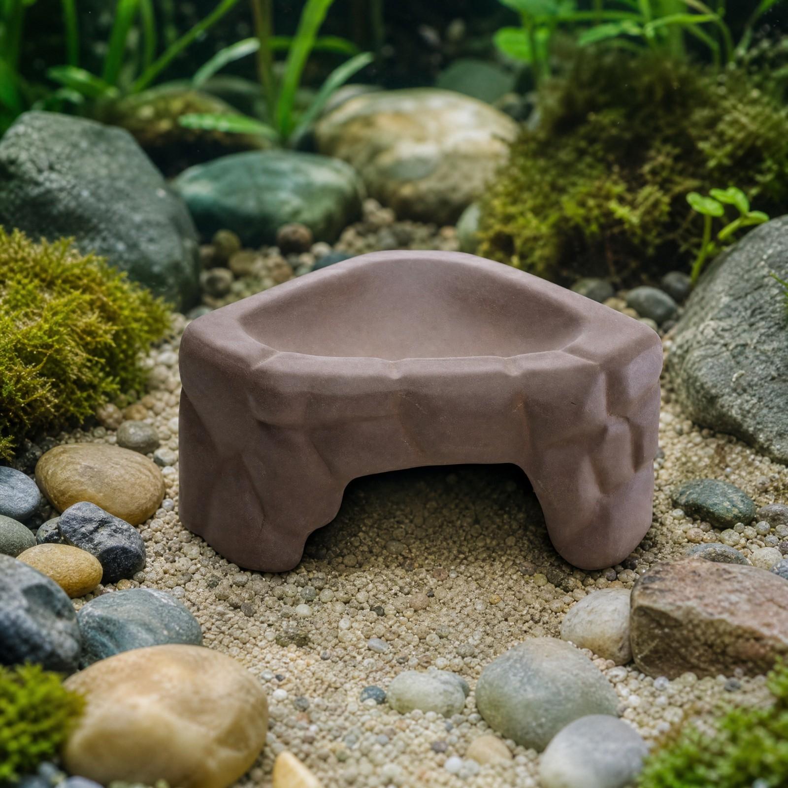 Platform Pemberian Makan Repti - Hide Cave Ceramic ulasan dan harga